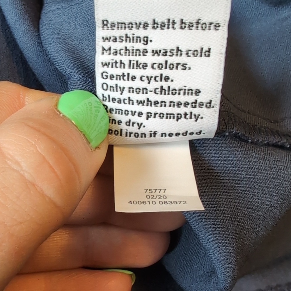Nine West Snap Up Front Mini Skirt with Belt - Picture 7 of 7
